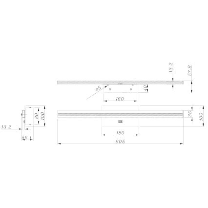 Globo - LED Badrumsväggbelysning  LED/18W/230V IP44