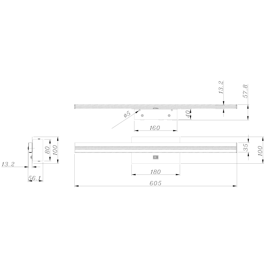 Globo - LED Badrumsväggbelysning  LED/18W/230V IP44