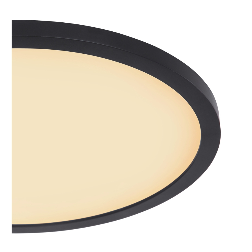 Globo - LED ljusreglerad taklampa till badrum LED/18W/230V diameter 29,4 cm IP44 svart