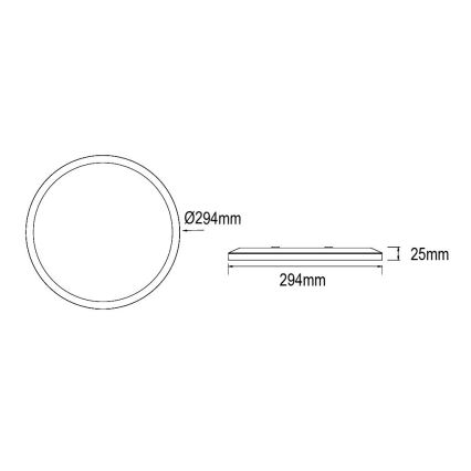 Globo - LED ljusreglerad taklampa till badrum LED/18W/230V diameter 29,4 cm IP44 vit