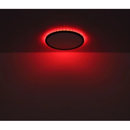 Globo - LED RGB Ljusreglerad vägglampa för badrum LED/21W/230V 3000-6000K + fjärrkontroll IP44 svart