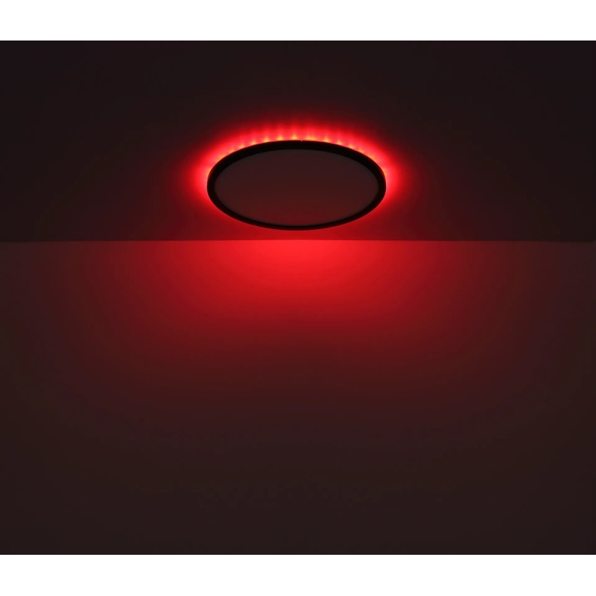 Globo - LED RGB Ljusreglerad vägglampa för badrum LED/21W/230V 3000-6000K + fjärrkontroll IP44 svart