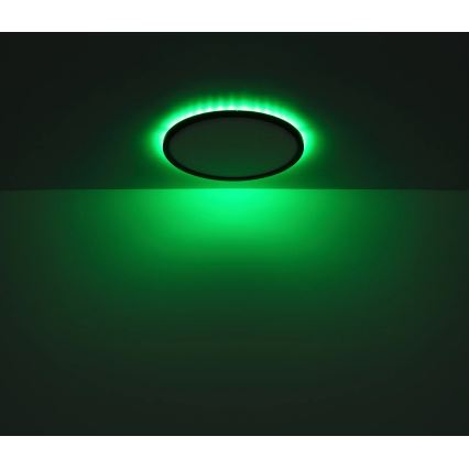 Globo - LED RGB Ljusreglerad vägglampa för badrum LED/21W/230V 3000-6000K + fjärrkontroll IP44 svart