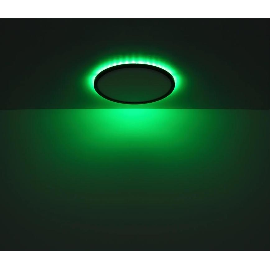 Globo - LED RGB Ljusreglerad vägglampa för badrum LED/21W/230V 3000-6000K + fjärrkontroll IP44 svart