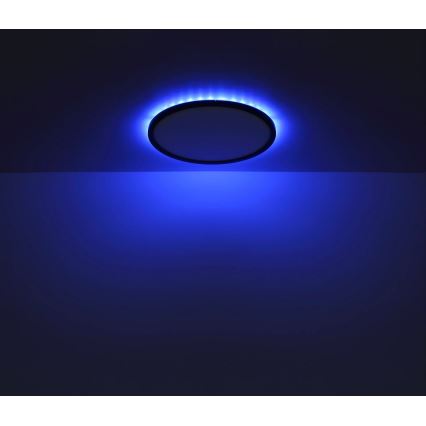 Globo - LED RGB Ljusreglerad vägglampa för badrum LED/21W/230V 3000-6000K + fjärrkontroll IP44 svart