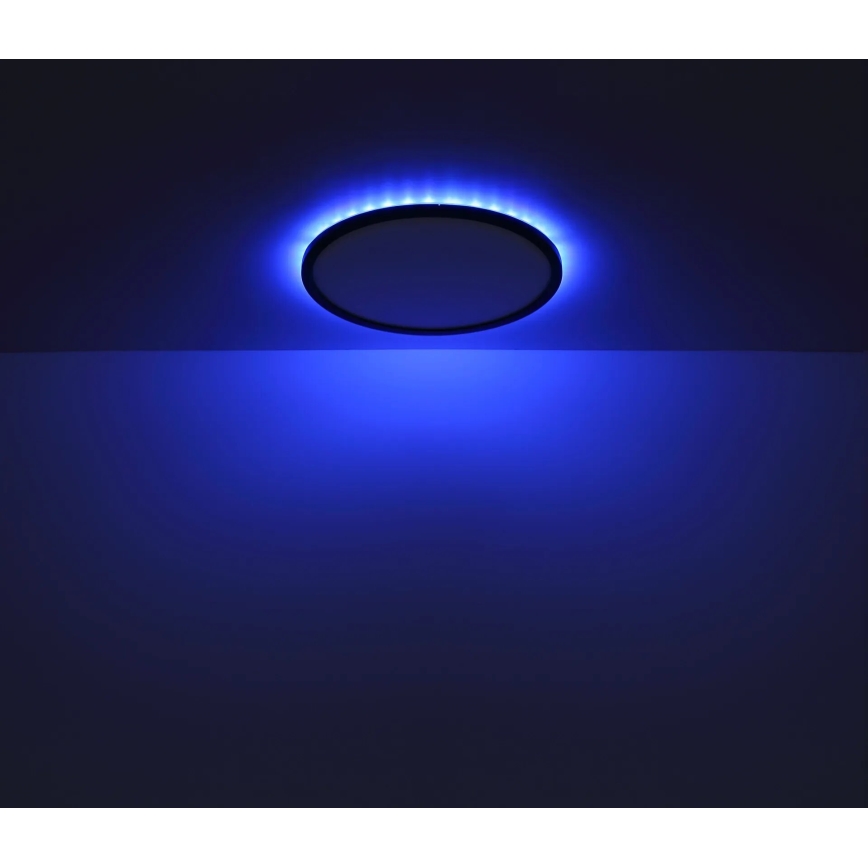 Globo - LED RGB Ljusreglerad vägglampa för badrum LED/21W/230V 3000-6000K + fjärrkontroll IP44 svart