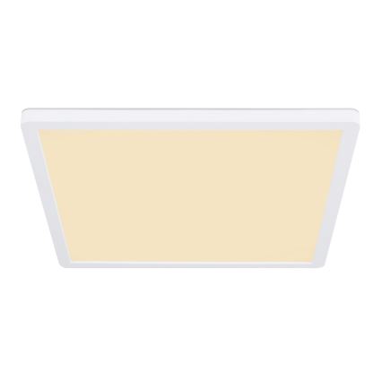 Globo - LED ljusreglerad taklampa till badrum LED/18W/230V 29,4x29,4 cm IP44 vit