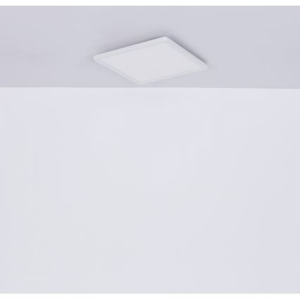 Globo - LED ljusreglerad taklampa till badrum LED/18W/230V 29,4x29,4 cm IP44 vit