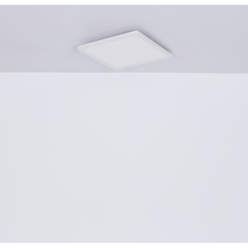 Globo - LED ljusreglerad taklampa till badrum LED/18W/230V 29,4x29,4 cm IP44 vit