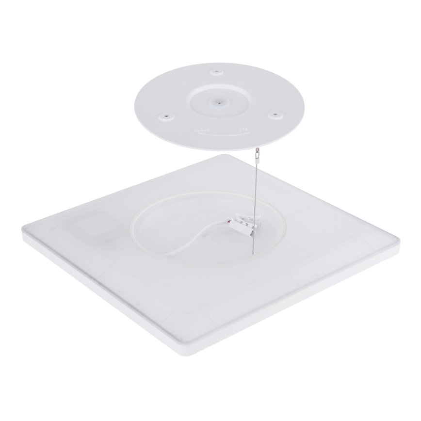 Globo - LED ljusreglerad taklampa till badrum LED/18W/230V 29,4x29,4 cm IP44 vit