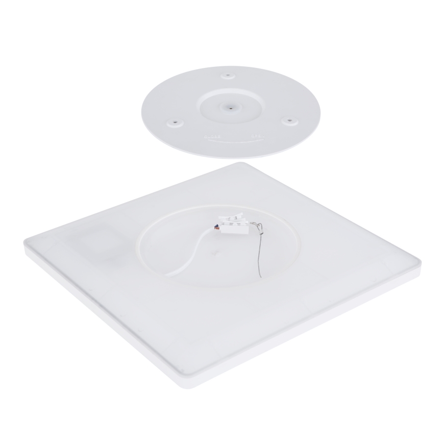 Globo - LED ljusreglerad taklampa till badrum LED/18W/230V 29,4x29,4 cm IP44 vit