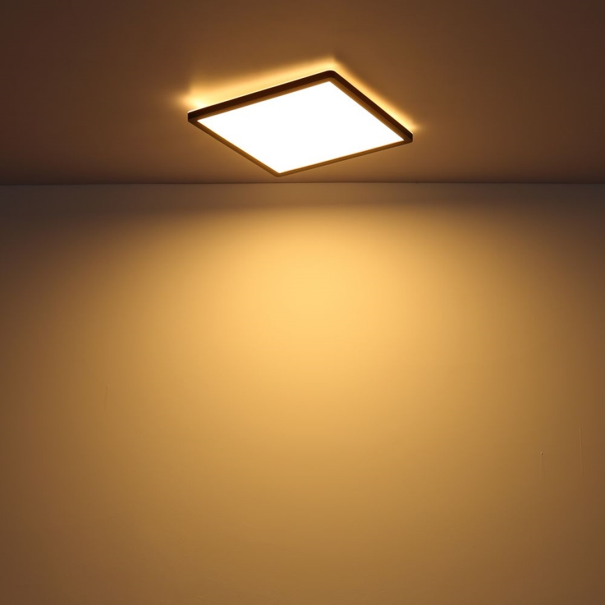 Globo - LED ljusreglerad taklampa till badrum LED/24W/230V 42x42 cm IP44 svart