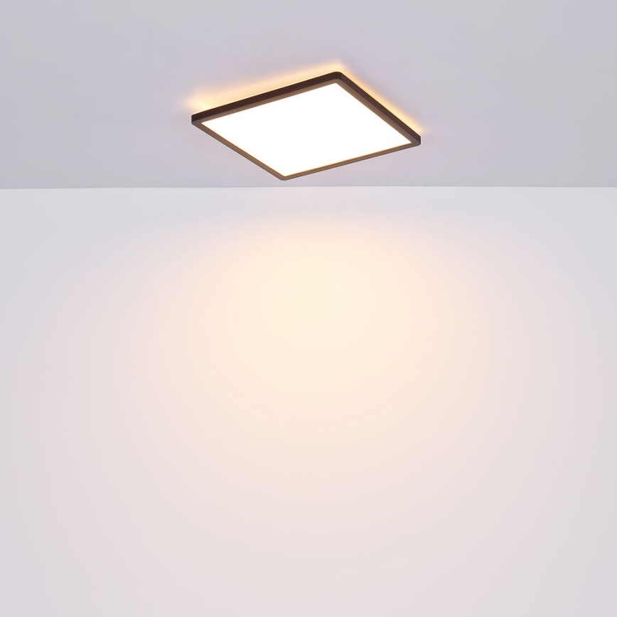Globo - LED ljusreglerad taklampa till badrum LED/24W/230V 42x42 cm IP44 svart