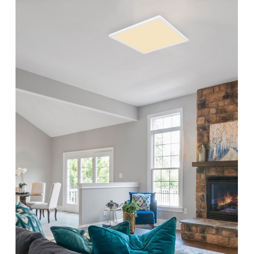 Globo - LED dimbar taklampa för badrum LED/24W/230V 42x42 cm IP44 vit