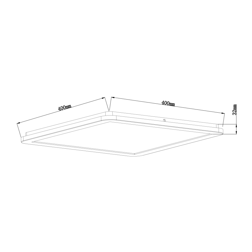 Globo - LED ljusreglerad taklampa till badrum LED/24W/230V 42x42 cm IP44 vit