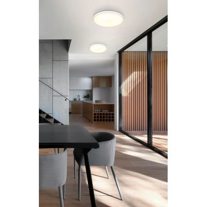 Globo - LED taklampa, 15 W, 230 V, 4000 K, Ø 23 cm, vit