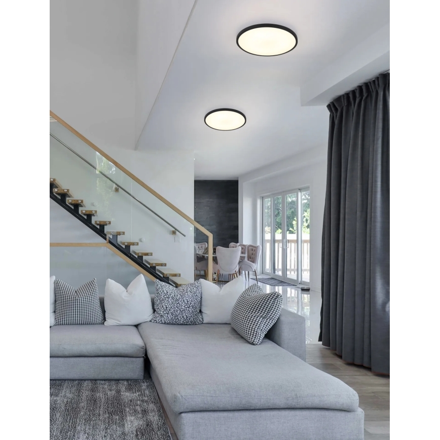 Globo - LED taklampa LED/20W/230V 4000K Ø30 cm svart