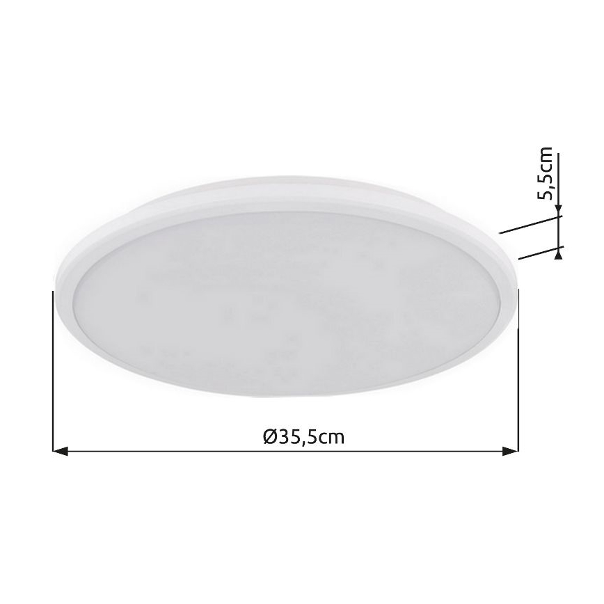 Globo - LED taklampa LED/18W/230V 3000K diameter 35 cm vit