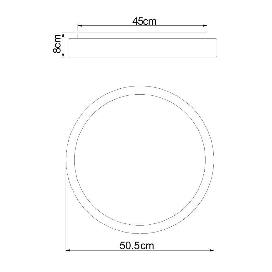 Globo - LED Dimbar taklampa LED/24W/230V + fjärrkontroll