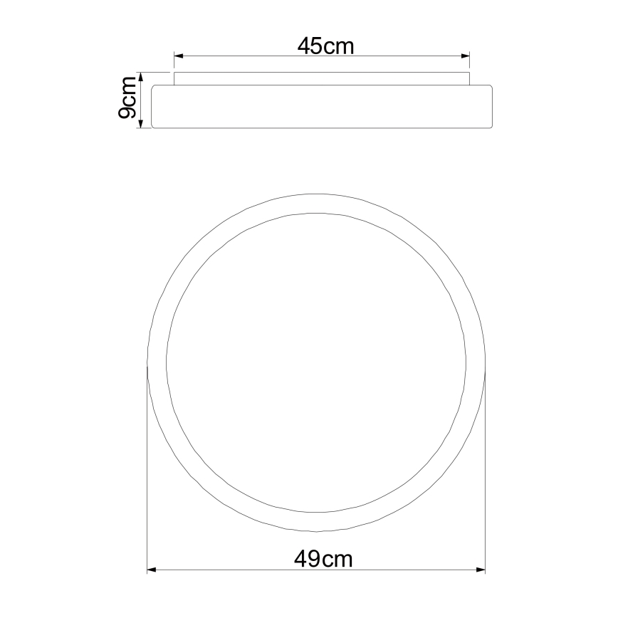 Globo - LED dimbar taklampa LED/24W/230V + fjärrkontroll