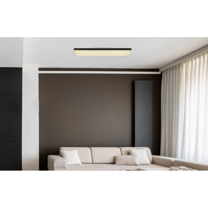 Globo - LED Dimbar taklampa LED/24W/230V 2700-6500K svart + fjärrkontroll