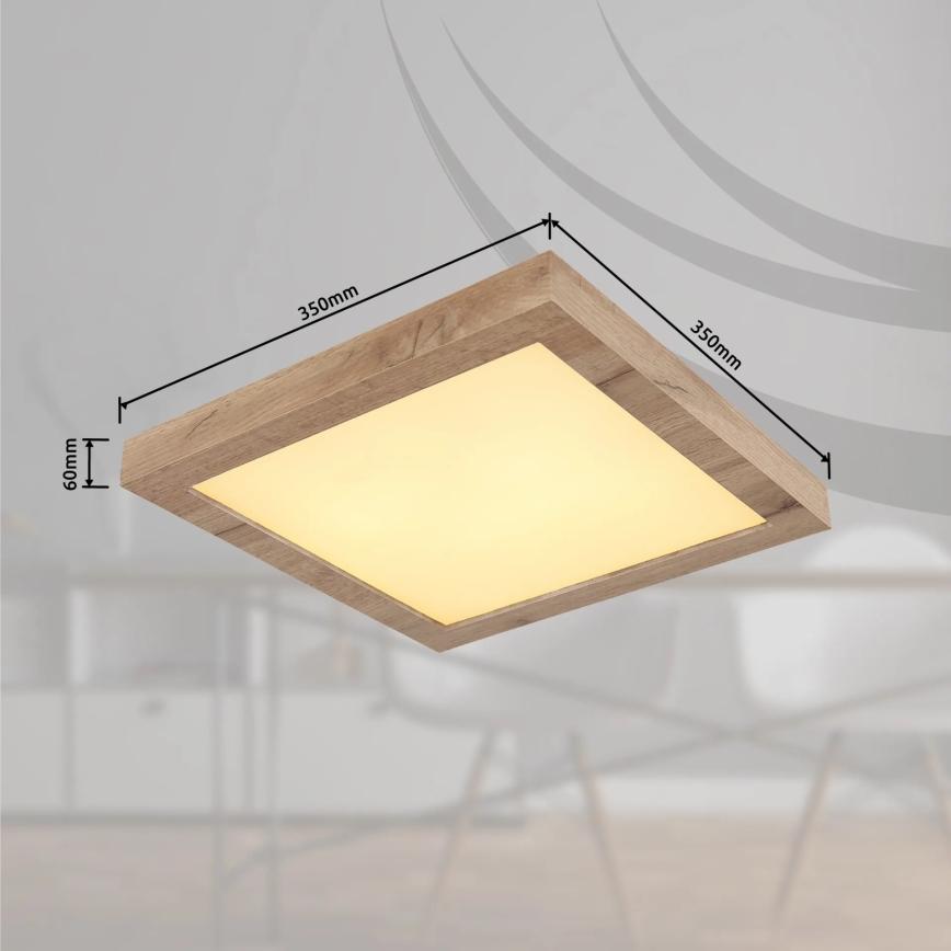 Globo - LED taklampa LED/16W/230V brun
