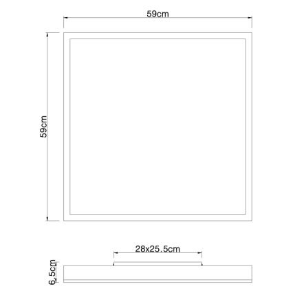 Globo - LED taklampa LED/36W/230V