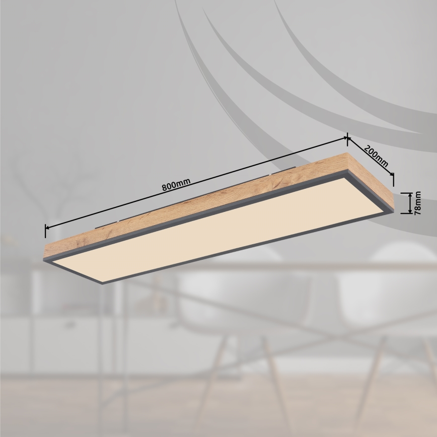 Globo - LED Dimbar taklampa LED/24W/230V 2700-6500K + fjärrkontroll