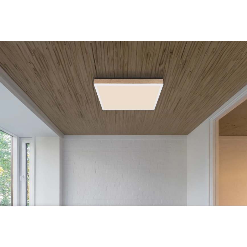 Globo - LED Dimbar taklampa LED/24W/230V 2700-6500K + fjärrkontroll brun/vit