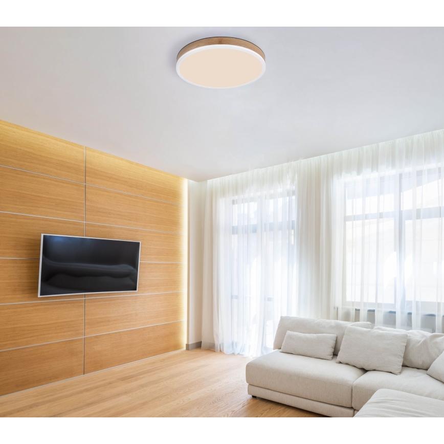 Globo - LED taklampa LED/24W/230V diameter 45 cm brun