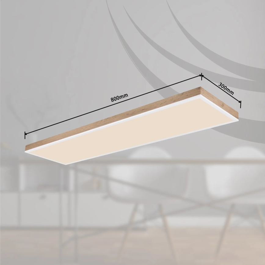 Globo - LED Dimbar taklampa LED/36W/230V 2700-6500K + fjärrkontroll brun/vit