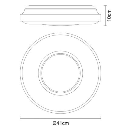 Globo - LED taklampa LED/24W/230V