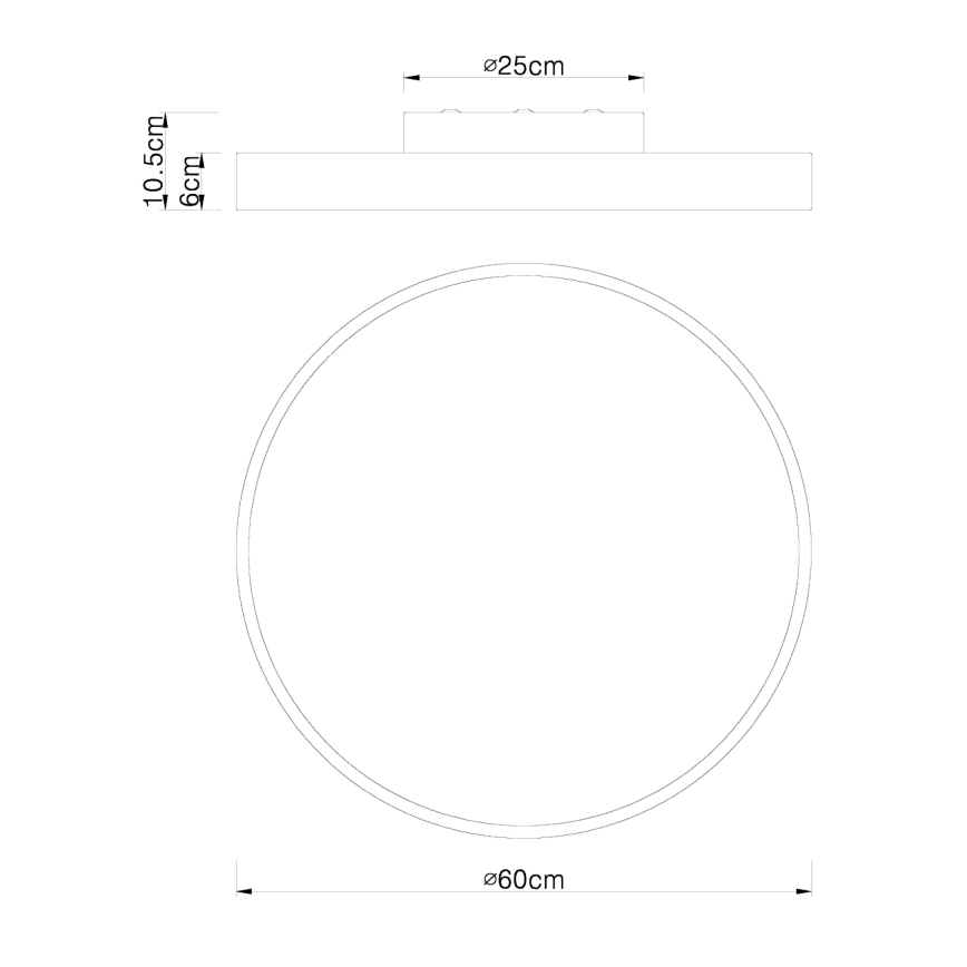 Globo - LED Dimbar taklampa LED/48W/230V 3000-6000K + fjärrkontroll