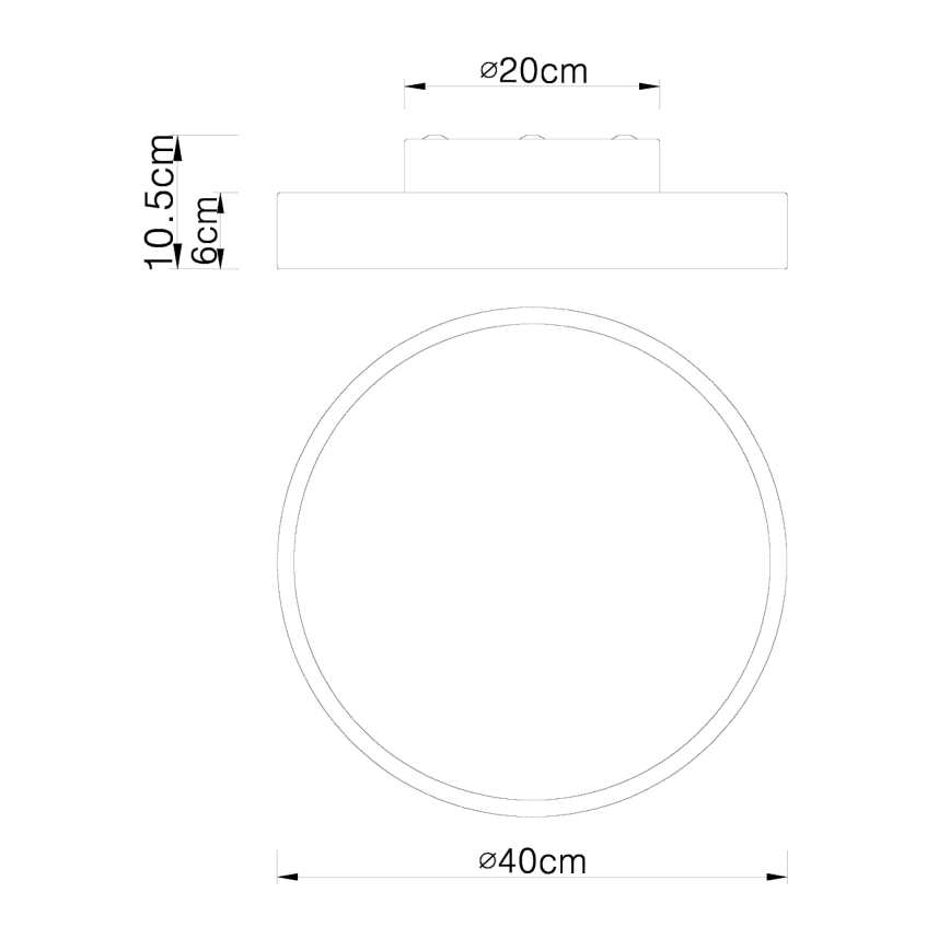 Globo - LED Dimbar taklampa LED/24W/230V 3000-6000K + fjärrkontroll