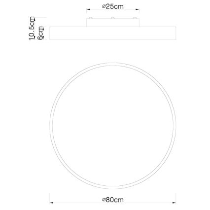 Globo - LED Dimbar taklampa LED/60W/230V 3000-6000K + fjärrkontroll