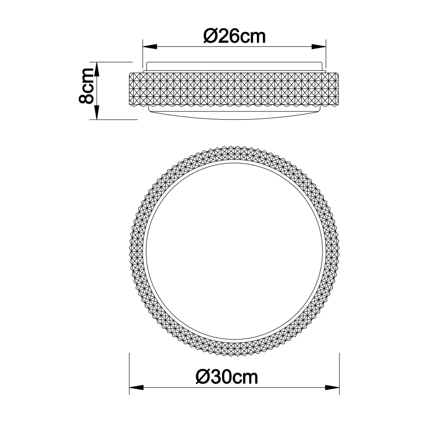 Globo - LED taklampa LED/12W/230V 2700/4200/6500K diameter 30 cm