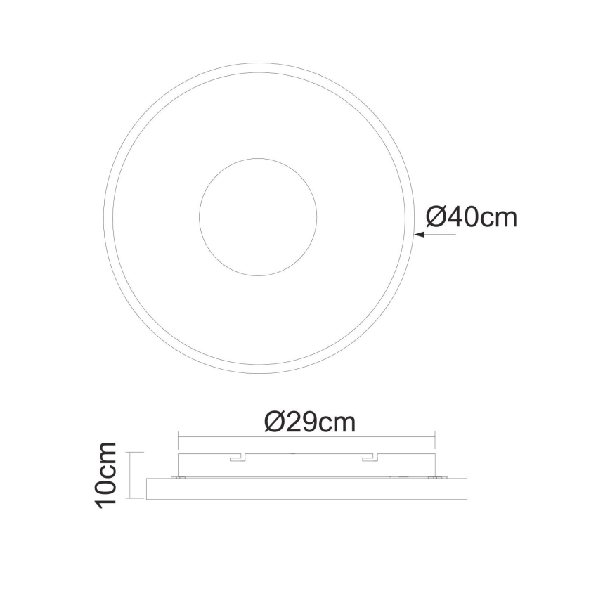 Globo - LED Dimbar taklampa LED/30W/230V + fjärrkontroll