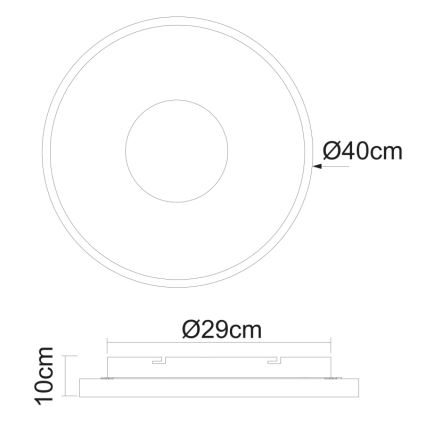 Globo - LED Dimbar taklampa LED/30W/230V 2700-6000K + fjärrkontroll