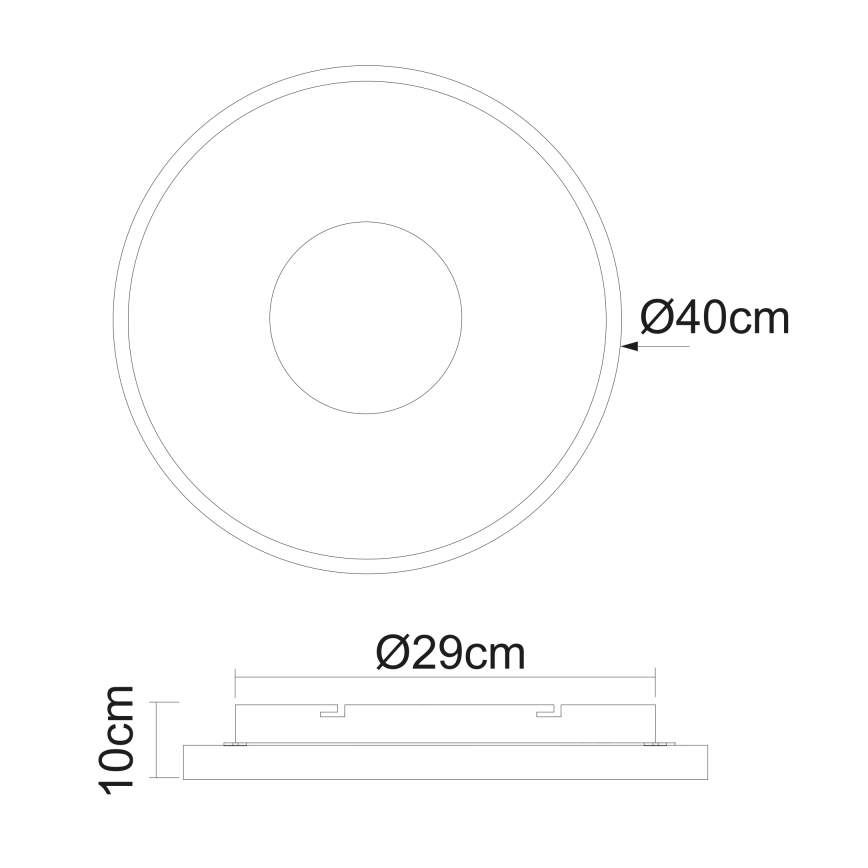 Globo - LED Dimbar taklampa LED/30W/230V 2700-6000K + fjärrkontroll