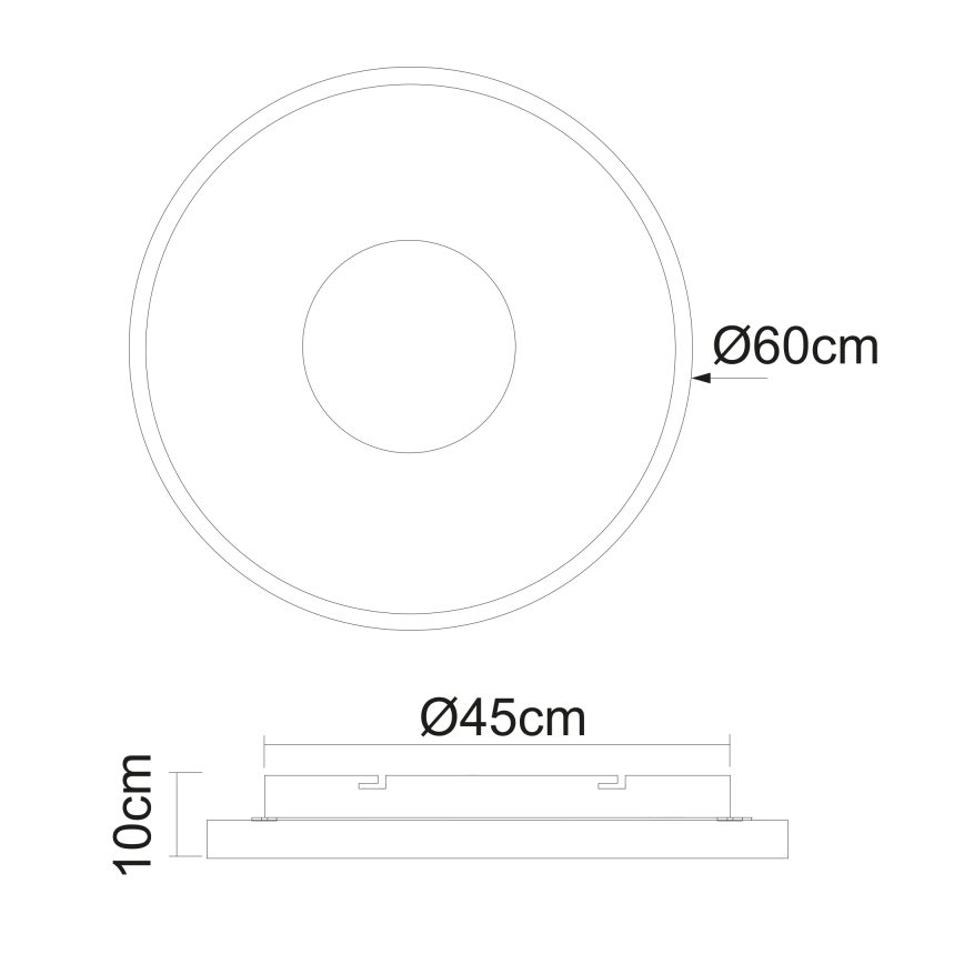 Globo - LED Dimbar taklampa LED/42W/230V 2700-6000K + fjärrkontroll