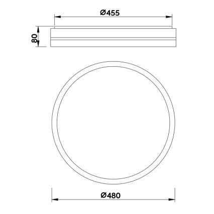 Globo - LED Dimbar taklampa LED/40W/230V 2700-6500K + fjärrkontroll