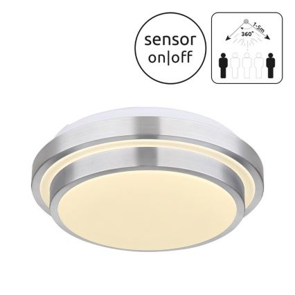 Globo 41762S - LED Badrumslampa med sensor GREGORY LED/18W/230V IP44