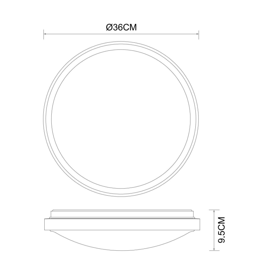 Globo - LED taklampa LED/18W/230V 3000/4000/6000K