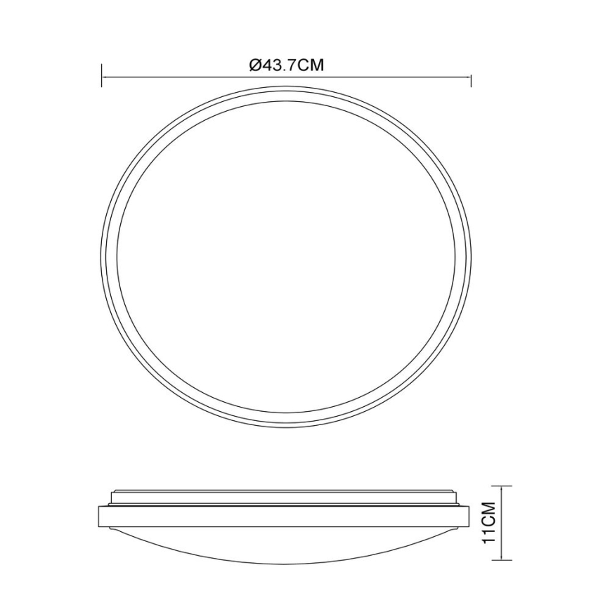 Globo - LED taklampa LED/24W/230V 3000/4500/6000K diameter 43,7 cm