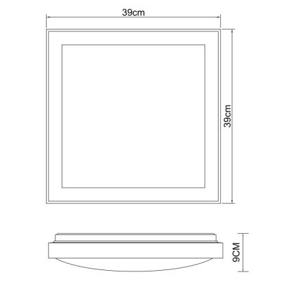 Globo - LED taklampa LED/24W/230V 3000/4500/6000K