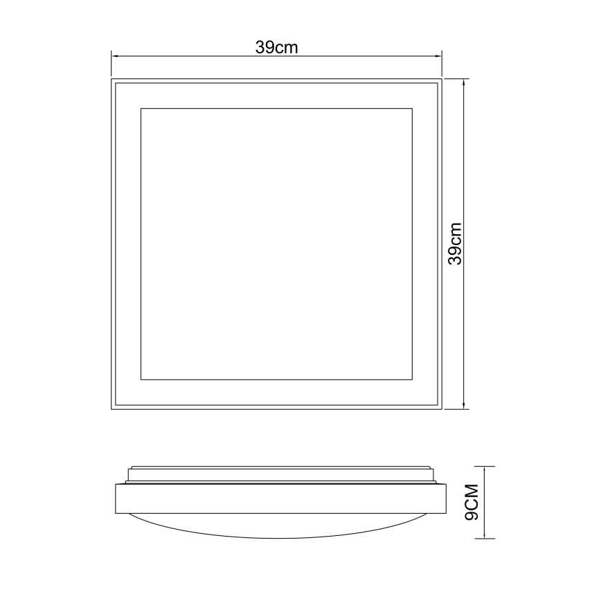 Globo - LED taklampa LED/24W/230V 3000/4500/6000K