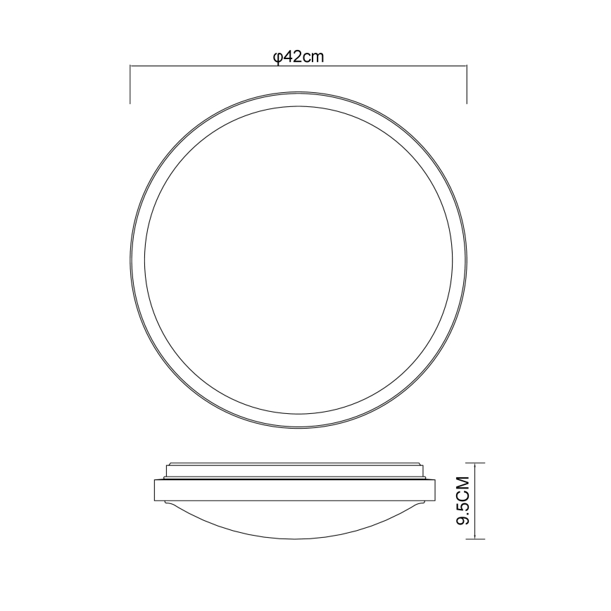 Globo - LED taklampa LED/24W/230V 3000/4500/6000K diameter 42 cm