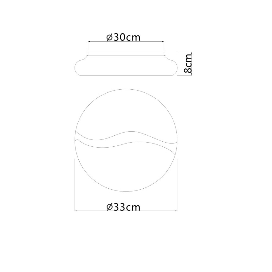 Globo - LED Taklampa LED/24W/230V 3000/4200/6000K Ø 33 cm