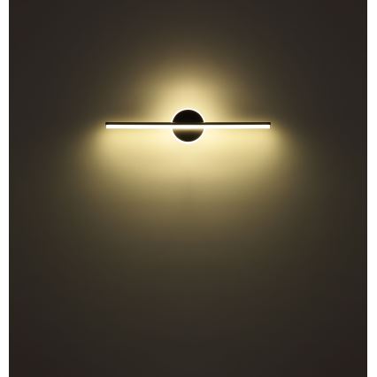 Globo - Badrumsspegel med LED-belysning LED/10W/230V 60,8 cm IP44 svart