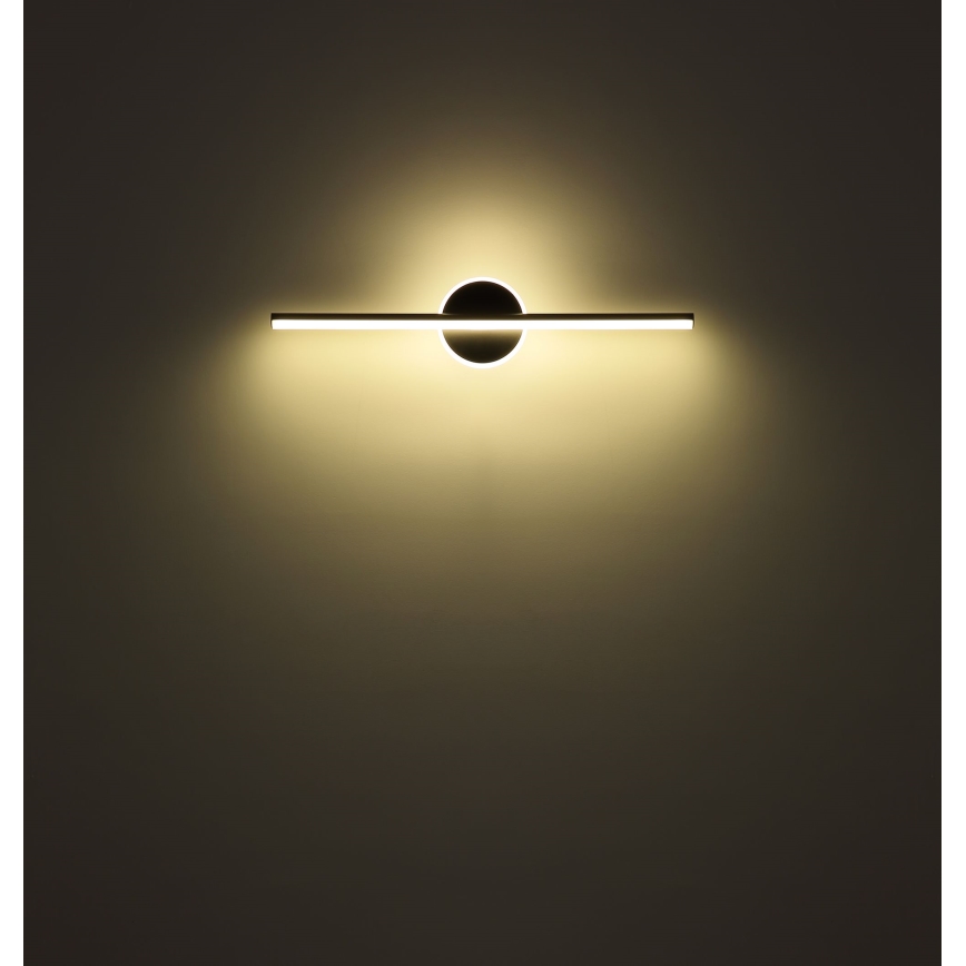 Globo - Badrumsspegel med LED-belysning LED/10W/230V 60,8 cm IP44 svart